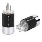 M09. Monosaudio M109R/F109R Rhodium Plated US Power Plugs (Set of 2)