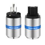 M07. Monosaudio M106R/F106R Rhodium Plated US Power Plugs (Set of 2)