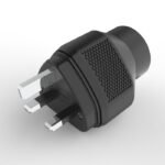 V15.  Viborg UK-01R UK Power Male Rhodium Plated Plug (Set of 1)