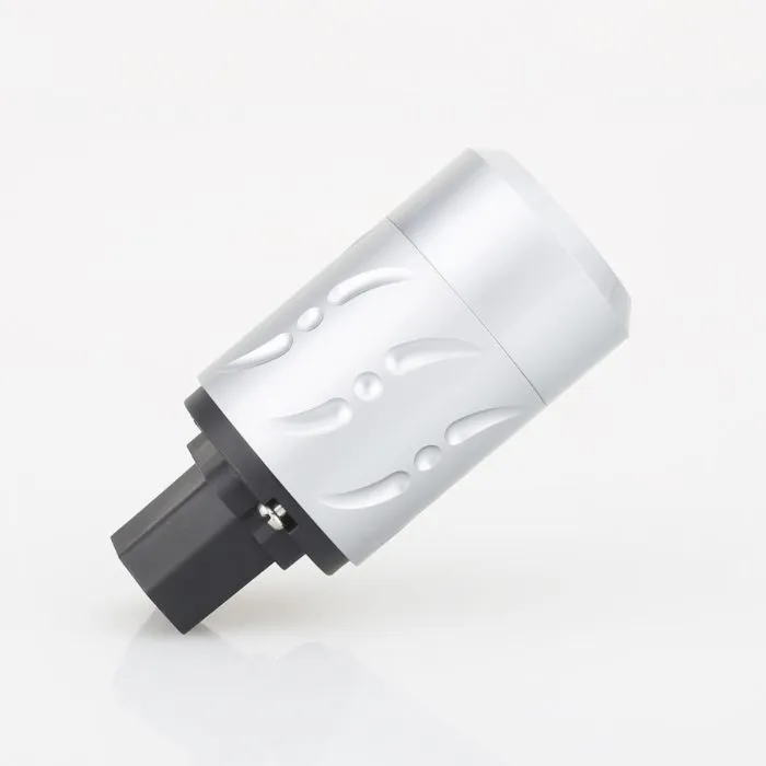 V07c.  Viborg VE502R/VF502R Rhodium Plated Schuko EU Power Plugs (Set of 2) - Image 4
