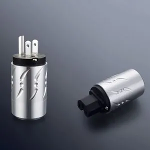 V07b. Viborg VM502R/VF502R Rhodium Plated US Power Plugs (Set of 2)