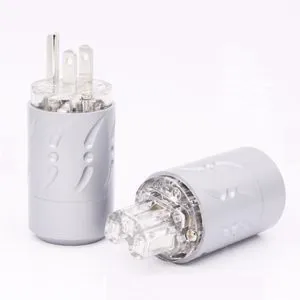 V07a. Viborg VM512R/VF512R Rhodium Plated US Power Plugs (Set of 2)