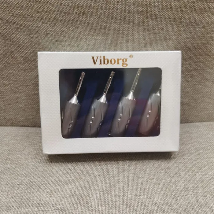 V02.  Viborg VB402R Rhodium Plated Banana Plug (Set of 4) - Image 4