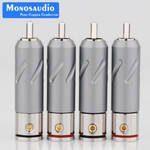 M03. Monosaudio R201R Rhodium Plated RCA Plugs (Set of 4)