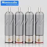 M03. Monosaudio R201R Rhodium Plated RCA Plugs (Set of 4)