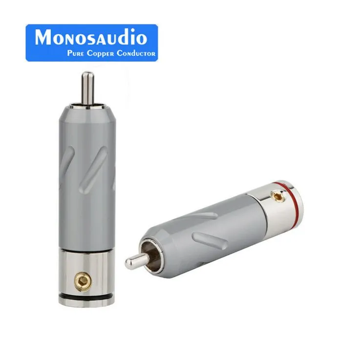 M03. Monosaudio R201R Rhodium Plated RCA Plugs (Set of 4) - Image 2