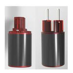 V16a.  Viborg VE504Ag/VF504Ag Pure Solid Silver Schuko EU Power Plugs (Set of 2)