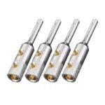 V04.  Viborg VB401R Rhodium Plated Banana Plug (Set of 4)