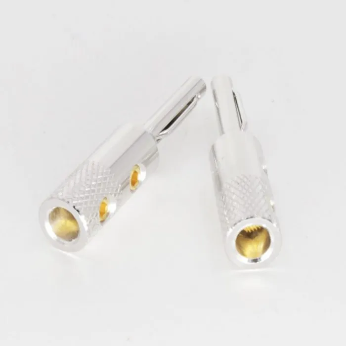 V04.  Viborg VB401R Rhodium Plated Banana Plug (Set of 4) - Image 4