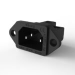 V27.  Viborg VI06BR Pure Copper IEC Socket Power Inlet Rhodium Plated (Set of 1) 