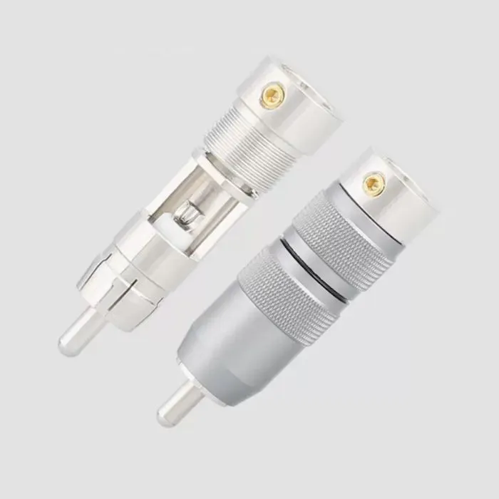 V13. Viborg VR107R Rhodium Plated - RCA Plug (Set of 4) - Image 2