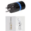 Monosaudio M104R US Plug + Viborg VS702R Y-Spade OR VB401R Banana Plug (1 pc + 1pc)