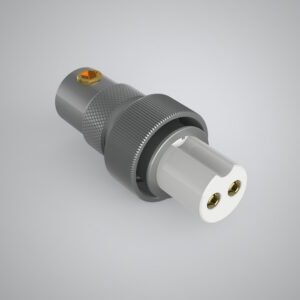 V24. Viborg GX12G Gold Plated 2 Pins GX12 Connector (Set of 1)