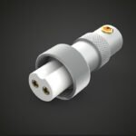 V25.  Viborg GX16G Gold Plated 2 Pins GX16 Connector (Set of 1)