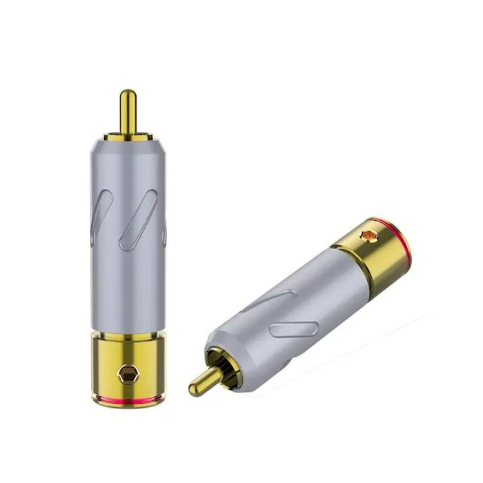 M03a. Monosaudio R201G Gold Plated RCA Plugs (Set of 4) - Image 3