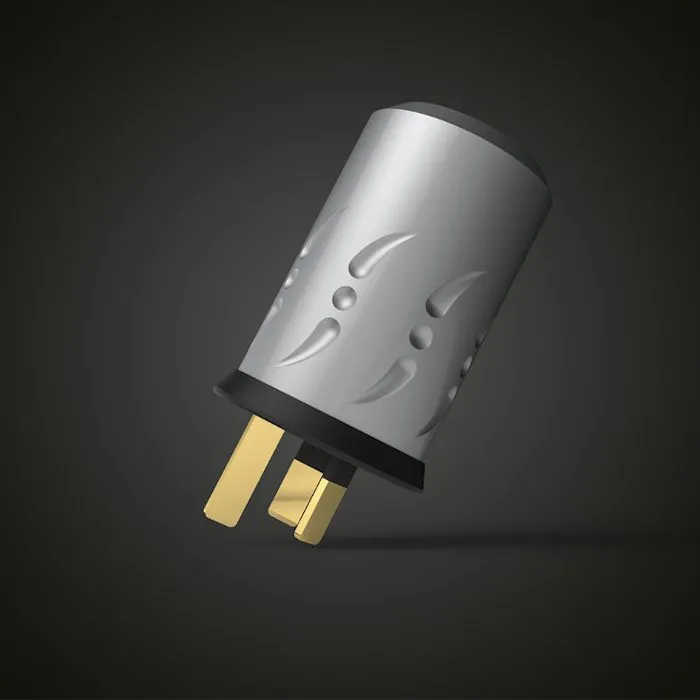 V09c. Viborg VN506G/VF502G Gold Plated AUS/NZ Power Plugs (Set of 2) - Image 4