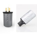 V09c.  Viborg VN506G/VF502G Gold Plated AUS/NZ Power Plugs (Set of 2)