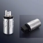 V07e.  Viborg VM502R/VF521R Rhodium Plated 20A Power Plugs (Set of 2)