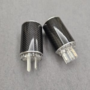 V16b. Vibrog VM504Ag/VF504Ag Pure Solid Silver US Power Plugs (Transparent color, Set of 2)