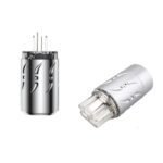 V07f.  Viborg VM512R/VF522R Rhodium Plated 20A Power Plugs (Set of 2)