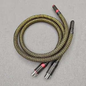 66x. Flagship Series ~ XLR to RCA or RCA to XLR Interconnect Cable (OCC Silver @ Duelund Copper)