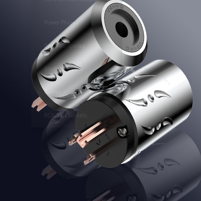 V09b. Viborg VM502/VF502 Pure copper US Power Plugs (Set of 2) - Image 4